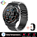 Miniatyrbild 1 av 6: Smärtfri Icke-invasiv Blodsocker Watch Män EKG PPG Laserbehandling Hälsa Blodtryck Sport Smartklocka GlucometerWatch just belt