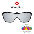 Miniatyrbild 1 av 6: VIVIBEE 2023 Cool Flip Up Clip On Solglasögon Polarized TR90 Photochromic Driving Square Oversized UV400 Fishing Solglasögon 4 Mirror Silver without case
