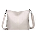 Miniatyrbild 1 av 6: Crossbody-väskor i mjukt läder för kvinnor Nya lyxiga handväskor Dam Casual Axelväska Designer tygväska bolsa feminina White 25cm x 10cm x 21cm