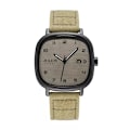 Miniatyrbild 1 av 6: Ny 4 färger Real Auto Date Watch Japan Quartz Man Timmar Finmode Äkta Läder Armband Pojkepresent Julius Box Khaki