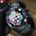 Miniatyrbild 2 av 6: Sport Militär Smart Watch Herr Man Smartwatch Elektronik Smart Klocka För Android IOS Fitness Tracker Smartklocka Trosmart CT8 Black