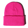 Miniatyrbild 1 av 6: Mössa Vinter för Kvinnor Män Pojkar Flickor Virkad Skullies Hatt Enfärgad Unisex Höststickad Mössa Cap Vilda Tillbehör bright rose Head 45-60cm