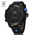Miniatyrbild 1 av 6: OHSEN Fashion Outdoor Sport Watch Herr Multi 5 Bar Vattentät Militärröd Digital Armbandsur Klocka Relogio Masculino Blue Watch