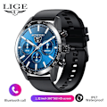 Miniatyrbild 1 av 6: LIGE Smarta klockor för män Smart Watch Bluetooth Calling Smartwatch Fashion Business Klocka Ny Smartband Man Reloj 360 360 black