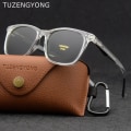 Miniatyrbild 2 av 6: TUZENGYONG Nya unisex polariserade solglasögon Män Ultralight TR90 Dammode Square 2022 Luxury Brand Designer Glasögon 3399 C06Black case TUZENGYONG