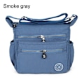 Miniatyrbild 1 av 6: Nylon Kvinnor Messenger Väskor Liten handväska Axelväska Kvinna Crossbody Väskor Handväskor Hög kvalitet Bolsa Tote Beach Smoke gray