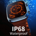 Miniatyrbild 6 av 6: ZD8 Ultra MAX Plus Smart Watch Series 8 Kompass 49mm Titanium Legering Bluetooth Call NFC ECG IP68 Vattentät Smartwatch Herr Gold Alpine O