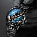 Miniatyrbild 2 av 6: Armbandsur Watch Top Märke Lyx Mode Armbandsur Ny Manlig Quartz Watch For Herr Klocka Timmar Hodinky Reloj Hombre Silver Black