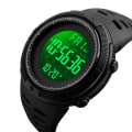 Miniatyrbild 4 av 6: Sportklockor för män Chrono Countdown Dual Time Armbandsur Herr Vattentät Digital Watch Man militärklocka Relogio Masculino all black
