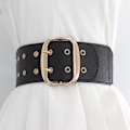Miniatyrbild 6 av 6: 2020 Korsett Wide Pu Läder Slimming Body Bälten för kvinnor Elastiska hög midja bälten cinto sobretudo feminin ceinture femme fajas White 68-80cm