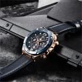 Miniatyrbild 4 av 6: BENYAR Top Brand 2023 Herr Quartz Watch Multifunktion Sport Chronograph 30M Vattentät Armbandsur Watch Relogio Masculino Blue Rose Gold