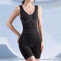 Miniatyrbild 6 av 6: Bantning Body Kvinnor Öppen gren Shapewear Korsett Body Shaper Modellering Underkläder Rumplyftare Magkontroll Trosor Underkläder Black M L 50-65kg