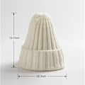 Miniatyrbild 4 av 6: Unisex Bomullsblendade Varma Mjuka Stickade Mössor Hip Hop Vintermössor Beanies För Flickor Höstmössor Skullies Beanies Red