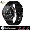 Miniatyrbild 1 av 6: Smärtfri Icke-invasiv Blodsocker Watch Män EKG PPG Laserbehandling Hälsa Blodtryck Sport Smartklocka GlucometerWatch black