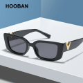 Miniatyrbild 3 av 6: HOOBAN Mode Cat Eye Solglasögon Dam Lyx V Solglasögon För Dam Klassiska rektangulära körskydd utomhus UV400 C2 LEOPARD TEA As Picture