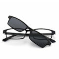 Miniatyrbild 1 av 6: 5PCS Magnetisk polariserad klämma på solglasögon Damer Män Plastram för nattkörning Solglasögon UV400 2251A-C1-Polarized