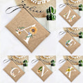 Miniatyrbild 4 av 6: Inledande brev Blomma Linne Dragkedja Kvinnor Kosmetikväskor Mujer Bolsa Sommar Beach Organizer Case Neceser Sminkväska Q06632-A012BR-S