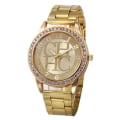 Miniatyrbild 4 av 6: Mode Lyx TVK Märke Watch Guld Rostfritt stål Vattentät Diamond Digital Quartz Klockor För Kvinnor Montre Present Red
