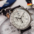 Miniatyrbild 3 av 6: 2023 New Zeppelin Watch Fashion Three Eyes Running Second Multifunktionell Chronograph Top Leather Business Quartz Watch Type 5