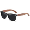 Miniatyrbild 3 av 6: GM Märke Valnöt Trä Polariserad Solglasögon Herr Fyrkantig Båge Solglasögon Dam Solglasögon Man Oculos de sol Masculino S7061h Black Square Box Black