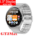 Miniatyrbild 1 av 6: för Huawei Watch GT3 Smart Watch Herr Android Bluetooth Call IP68 Vattentät Blodtryck Fitness Tracker Smartwatch Dam Silver Steel Zu smart watch