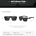 Miniatyrbild 3 av 6: QUISVIKER Polarized Solglasögon Herr UV400 Fiske Solglasögon Dam Glasögon Oculos De Sol Masculino Gafas Hombre Without Box F5