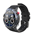 Miniatyrbild 1 av 6: LEMFO LF26 Max Smart Watch Herr Bluetooth Call Smartwatch IP68 Vattentät 360 HD Screen Standby för Android IOS Black