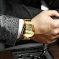 Miniatyrbild 6 av 6: Lyx TIMMAR Varumärke Trend Cool watch Rostfritt stål Teknik Mode watch för män 2022 Relogio Masculino mesh GE