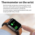Miniatyrbild 5 av 6: LIGE SmartWatch Män Laserassisterad terapi Tre hög puls Blodsocker Hälsa Smartwatch Sömn Kroppstemperaturövervakning blue