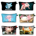 Miniatyrbild 2 av 6: Söt Axolotl Case Gamesolotl Gamer Sminkväskor Kawaii Toalettartiklar Arrangörer Liten handväska Flickor Casual Kosmetikväska shzbxqdw10cw