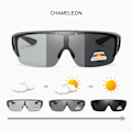 Miniatyrbild 1 av 6: UVLAIK 2021 Flip Up Polarized Solglasögon Kvinnor Män Night Vision Glasögon Glasögon Utomhuskörning Fotokromisk passform över solglasögon Chameleon Polarized