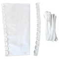 Miniatyrbild 1 av 6: 3st/ set Satin Korsett Kits Dragkedja Byte Bröllopsklänning Rygg Spets Webbing DIY Craft Bröllopsklänning Tillbehör Spets 1 White One Size