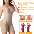 Miniatyrbild 3 av 6: Dam Fajas Colombianas Front Krokar Waist Trainer Kroppsformare Magen Smalning Shapewear med BH Underkläder Корсет SKims black XS