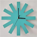 Miniatyrbild 1 av 6: Geometrisk Design Enkel Hemstil Tyst Klocka Vägg Barnrum Modellrum Tyst Klocka Mjuk Dekoration Vardagsrum Green