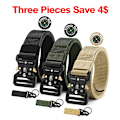 Miniatyrbild 1 av 6: Herrbälte Army Utomhus Jakt Kompass Taktisk Multi Combat Survival Marine Corps Canvas För Nylon Man Lyxbälten ZNZYD-BKGRKH-A 125cm