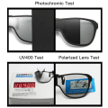 Miniatyrbild 3 av 6: VIVIBEE 2023 Cool Flip Up Clip On Solglasögon Polarized TR90 Photochromic Driving Square Oversized UV400 Fishing Solglasögon 1 Grey without case