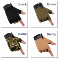 Miniatyrbild 3 av 6: Taktiska utomhushandskar Taktiska handskar Halvfinger Sporthandskar Fitness Fotvandring Ridning Cykling Militär Kvinnors Herrhandskar 2-green XL