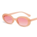 Miniatyrbild 5 av 6: DYTYMJ Liten ram Runda solglasögon Kvinna Retro Shade för Kvinnor Solglasögon Trend Ovala Solglasögon Hip Hop Gafas De Sol Mujer LeopardTea As picture