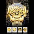 Miniatyrbild 5 av 6: Svänghjul Roterande fönster Herrklockor Lyx Mode Lysande Date Herr Watch Vattentät Manklocka Relogio Reloj Hombre Silver with Box