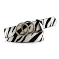 Miniatyrbild 4 av 6: 2022 Luxury Designers Leopardbälte för kvinnor Orm Print Tunt hästhår Midjebälte LäderRing Spänne Bälten Dam Camel 105x2.8cm
