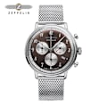 Miniatyrbild 2 av 6: Zeppelin Herrklockor Toppmärke Lyx Vattentät Watch Datumklocka Man Stålband Casual Quartz Watch Herr Sport handled 7086M-3
