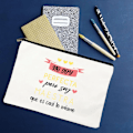 Miniatyrbild 1 av 6: Yo Soy Profesor Cual Es Tu Superpoder Spanska sminkväskor Lärare Canvas Penna Förvaringspåse Resetoalettartiklar Organizer Presenter W01329-TBWH-D