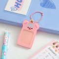 Miniatyrbild 4 av 6: Gör-det-själv fotokortshållare Kawaii Bear Nyckelring Söt akryl Kpop Idol Star Fotoram Nyckelring Hänge Nyckelhållare Present A-yellow