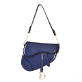 Miniatyrbild 5 av 6: Ny designer sadelväska i PU-läder Kvinna Lyxmode Kvinnlig axel Bred rem Messenger Cross Body Handväska Handväska väska a main brown-22x19x5.5CM