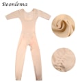 Miniatyrbild 6 av 6: Beonlema Kvinnor Body Modeling Shaper Full Lång Ben Shapewear Sömlös magkompression Slimmande Underkläder Plus Size Bodysuit Black2 M