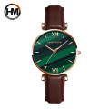 Miniatyrbild 1 av 6: 2023 New Design Klockor Grön Malakit Urtavla Dam Japan Quartz Armbandsur Rostfritt stål Armband Vattentäta klockor för kvinnor 1521P-FK