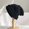 Miniatyrbild 1 av 6: DrapingEarsHat Kvinnor Höst Och Vinter Stickad Hatt Vinter Varm Koreansk Version Av Japansk Hatt Black 54-58cm