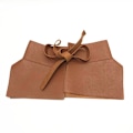 Miniatyrbild 1 av 6: Kvinnor Peplum Bälte Kvinnlig Kjol Läder Midjebälten Mode Damer PU Svart rosett Bred sele Klänningar Designer midjeband Brown 1pc