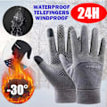 Miniatyrbild 2 av 6: 24H skeppsvarma vinterhandskar för män Pekskärm Vattentäta vindtäta handskar Snowboard Motorcykelkörning Unisex Deep Grey4 2XL