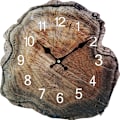 Miniatyrbild 1 av 6: Simulerad Årsring Träväggklocka Trämönster Tyst Väggklocka Klocka Kaffe Kontor Hem Väggdekoration Klocka SKU-2